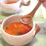 寒天屋さんのとろ～りしそとトマトのスープ